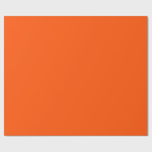 Glossy International Orange Wrapping Paper Geschenkpapier (Flach)