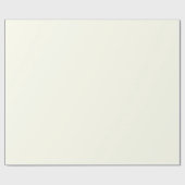 Glossy Ivory White Wrapping Paper Geschenkpapier (Flach)