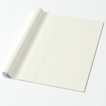 Glossy Ivory White Wrapping Paper