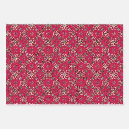 Glossy Kids Spaß Weihnachtsschlammmuster Geschenkpapier Set (Vorderseite 2)