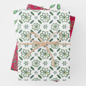 Glossy Kids Spaß Weihnachtsschlammmuster Geschenkpapier Set (Beispiel)