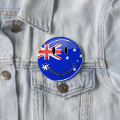 Glossy Lächeln australische Flagge Button (Beispiel)