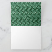 Glossy Leather Textur 3 Dankeskarte (Innenseite)
