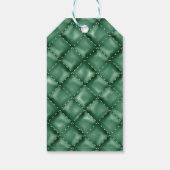 Glossy Leather Textur 3 Geschenkanhänger (Rückseite)