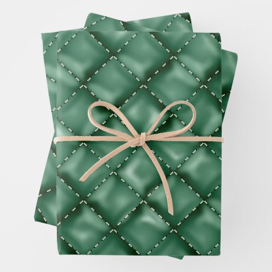 Glossy Leather Textur 3 Geschenkpapier Set (Beispiel)