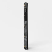 Glossy Leder Textur mit Gold Perlen Case-Mate iPhone Hülle (Hinten/Links)
