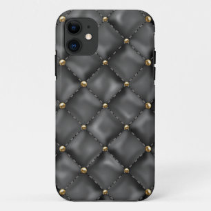 Glossy Leder Textur mit Gold Perlen Case-Mate iPhone Hülle