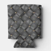 Glossy Leder Textur mit Gold Perlen Dosenkühler (Rückseite)