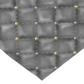 Glossy Leder Textur mit Gold Perlen Mittelgroßer Tischläufer (Ecke)