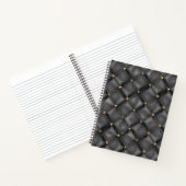 Glossy Leder Textur mit Gold Perlen Notizblock (Innenseite)