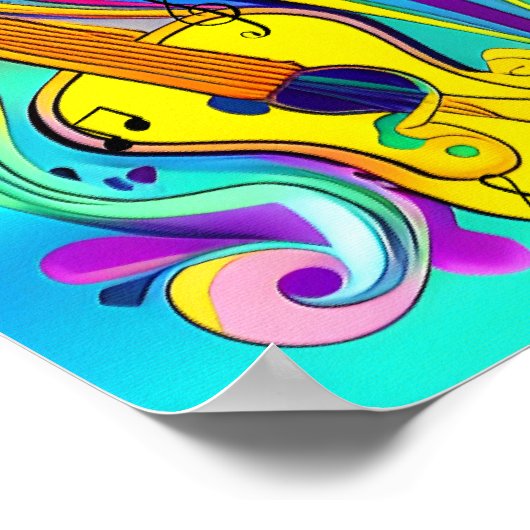 GLOSSY-LEINWAND POSTER (Ecke)