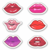 Glossy Lips Aufkleber (Vorderseite)