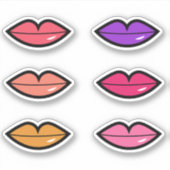 Glossy Lips Aufkleber (Vorderseite)