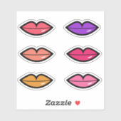Glossy Lips Aufkleber (Blatt)