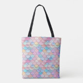 Glossy Mermaid Pastel Scale Tasche (Rückseite)