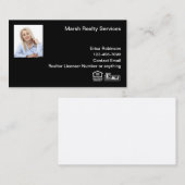 Glossy MLS Realtor Foto Business Cards Visitenkarte (Vorne/Hinten)