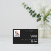 Glossy MLS Realtor Foto Business Cards Visitenkarte (Stehend Vorderseite)