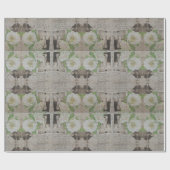 Glossy Moderne Vintage Rose Geschenkpapier (Flach)