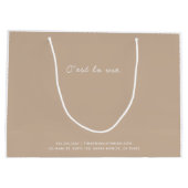 Glossy oder Matte Finish Bag Große Geschenktüte (Rückseite)