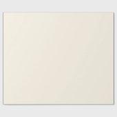 Glossy Old Lace Off White Wrapping Paper Geschenkpapier (Flach)