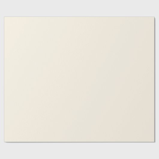 Glossy Old Lace Off White Wrapping Paper Geschenkpapier (Flach)