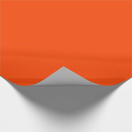 Glossy Orange Red Wrapping Paper Geschenkpapier (Ecke)