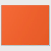 Glossy Orange Red Wrapping Paper Geschenkpapier (Flach)