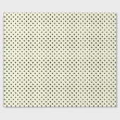Glossy Packpapier Dots Circles Black Cream (Flach)