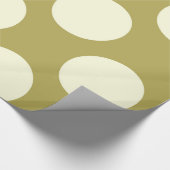 Glossy Packpapier Dots Circles Green Cream (Ecke)