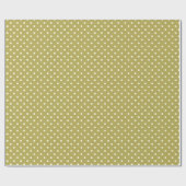 Glossy Packpapier Dots Circles Green Cream (Flach)