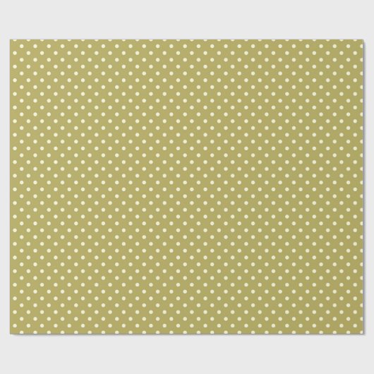 Glossy Packpapier Dots Circles Green Cream (Flach)