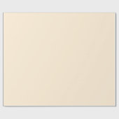 Glossy Papaya Whip Off-White Wrapping Paper Geschenkpapier (Flach)