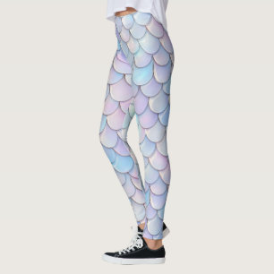 Glossy Pastel Lila Skala Leggings