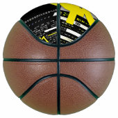 Glossy Pink Donut with Dark Sprinkles Basketball (Rechts)