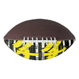 Glossy Pink Donut with Dark Sprinkles Football