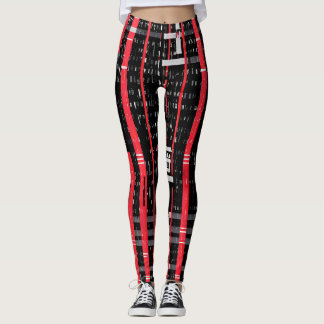 Glossy Pink Donut with Dark Sprinkles Leggings