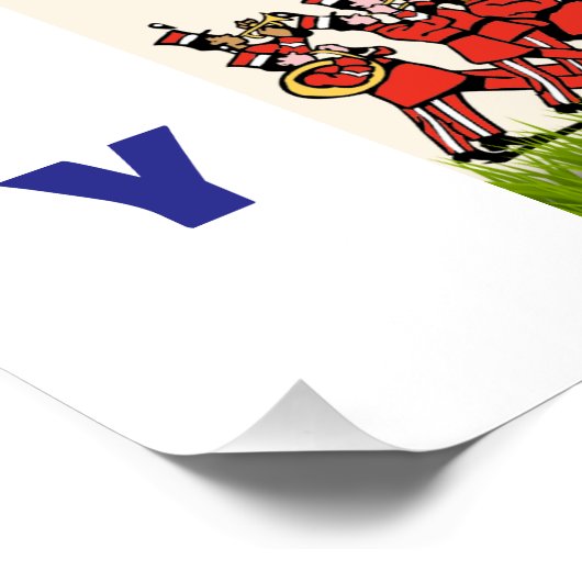 Glossy Poster -4. Juli (Ecke)