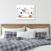 Glossy Poster -4. Juli Leinwanddruck (Insitu (Schlafzimmer))