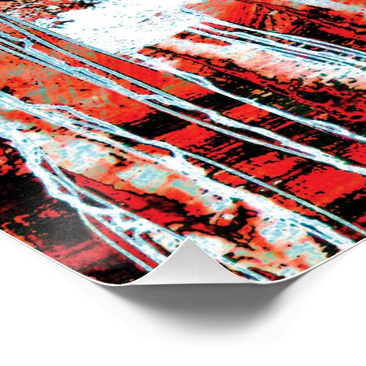 Glossy Poster – Corrosion Pulse (Ecke)