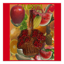 Glossy Poster Fruits. Τα ΦροΚα