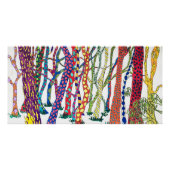 Glossy Poster of glücklich bunt verrückt Wald (Vorderseite)