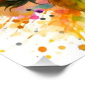 Glossy Poster - Schöne gelbe Sonnenblume, Kunst (Ecke)