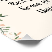 Glossy Poster Was Gott versprochen hat (Ecke)