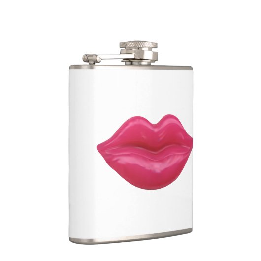 Glossy Red Lips Flachmann (Rechts)