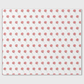 Glossy Red Lollipops Designmuster Geschenkpapier (Flach)