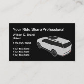Glossy Ride Share Treiber-Visitenkarten Visitenkarte (Vorderseite)