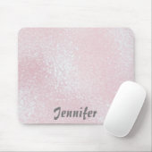 Glossy rosa MÄDCHEN Glitzer PERSONALISIERT IHRER N Mousepad (Mit Mouse)