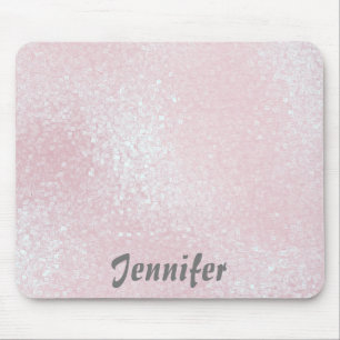 Glossy rosa MÄDCHEN Glitzer PERSONALISIERT IHRER N Mousepad