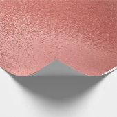 Glossy Rose Gold Wrapping Paper Geschenkpapier (Ecke)