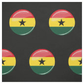 Glossy Round Ghanian Flag Stoff (Muster)